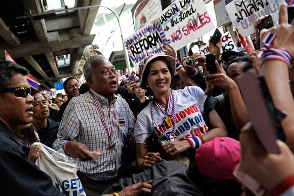 ประมวลภาพชัตดาวน์กรุงเทพฯ คนร่วมม็อบ กปปส. bangkok shutdown 