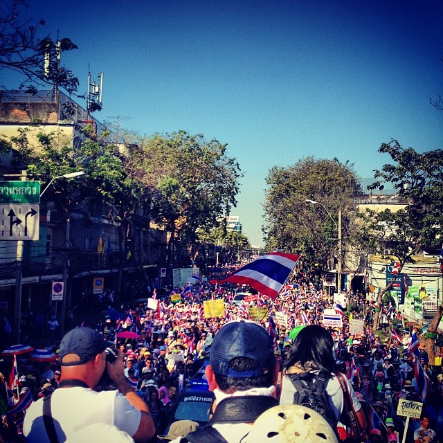ประมวลภาพชัตดาวน์กรุงเทพฯ คนร่วมม็อบ กปปส. bangkok shutdown