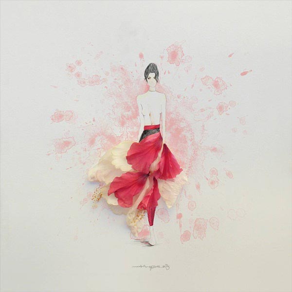 งานศิลปะจากดอกไม้ 