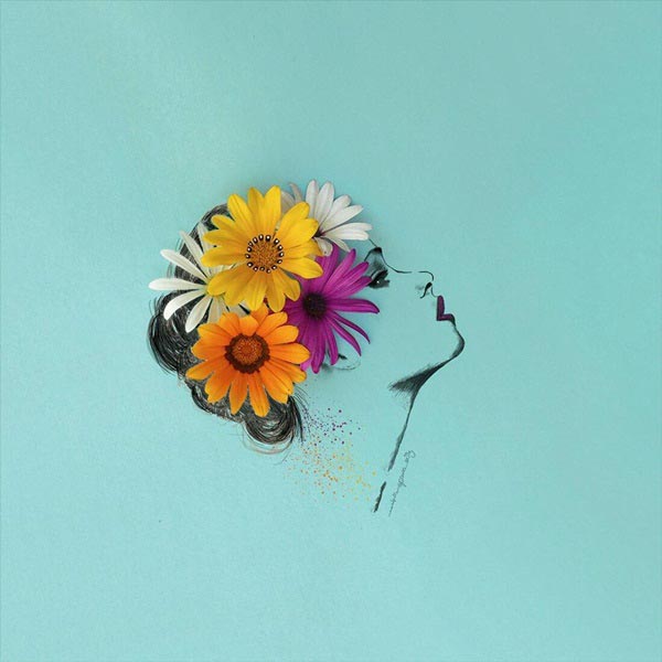 งานศิลปะจากดอกไม้ 