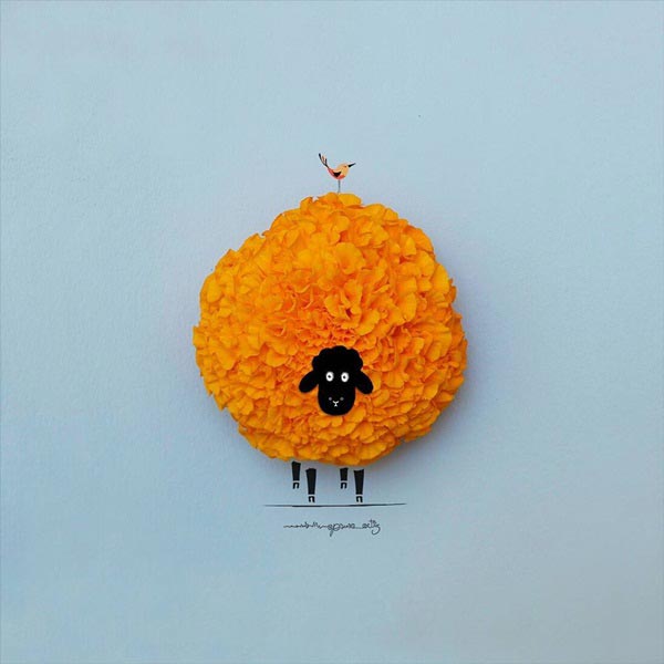 งานศิลปะจากดอกไม้ 