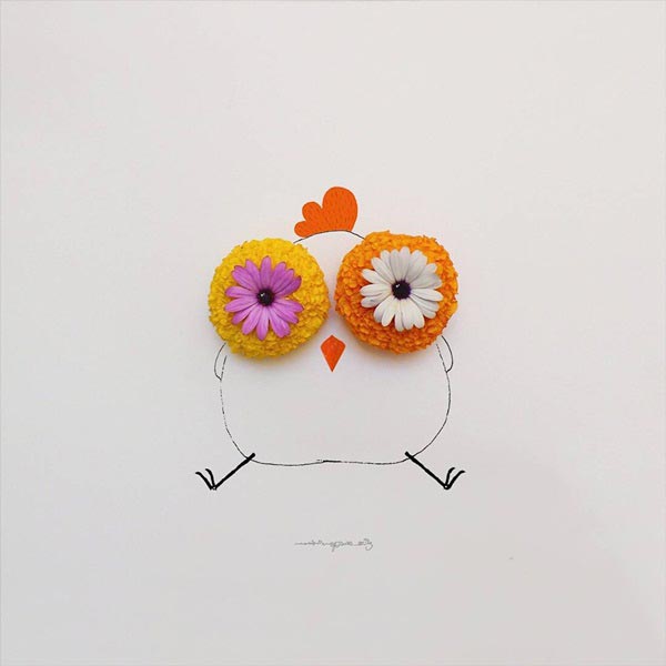 งานศิลปะจากดอกไม้ 