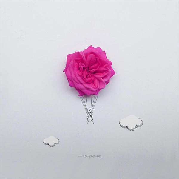 งานศิลปะจากดอกไม้ 