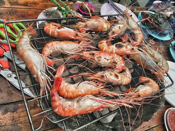 บุฟเฟ่ต์กุ้งเผา