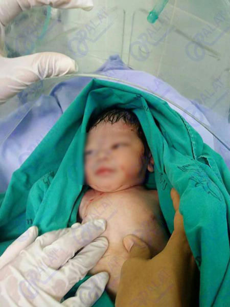 ทารกถูกทิ้งในห้องน้ำ