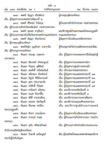 โผนายพล เม.ย.59