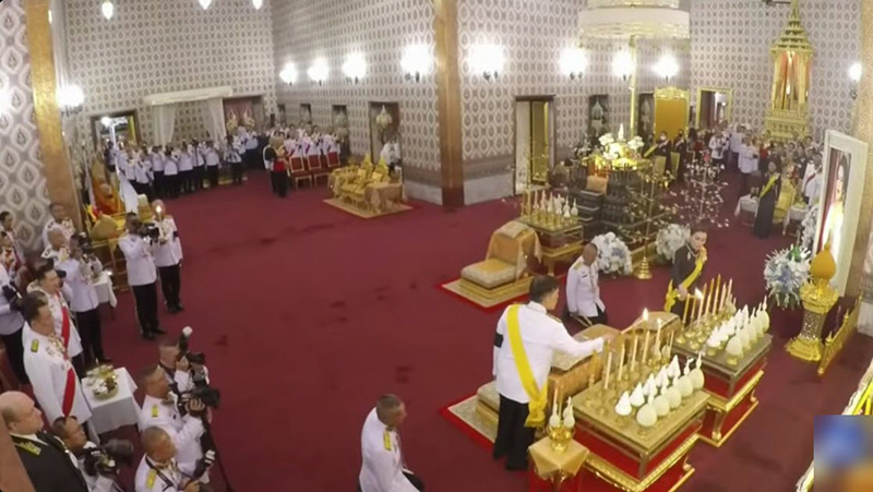 พิธีธรรมสวดพระอภิธรรมพระบรมศพ สมเด็จพระบรมราชชนนีพันปีหลวง