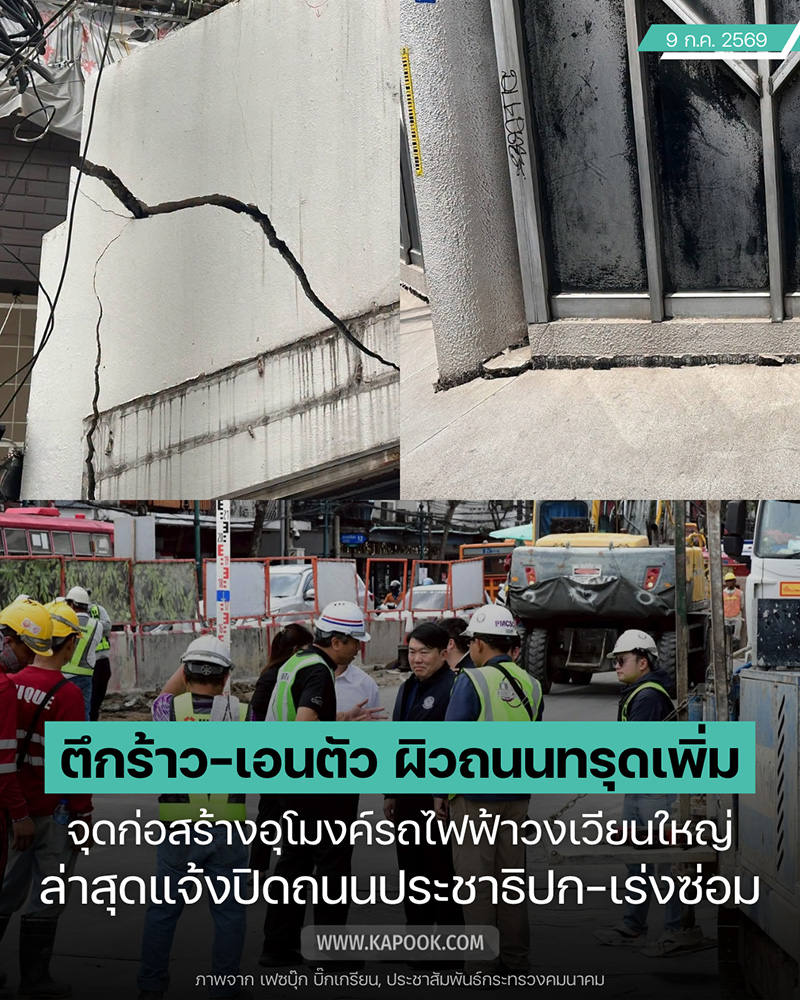ถนนทรุด