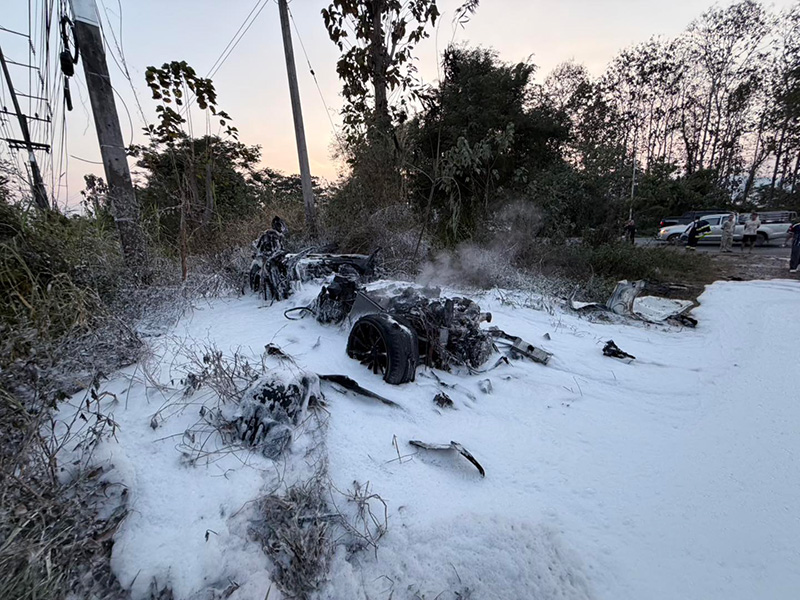 ซูเปอร์คาร์ไฟไหม้