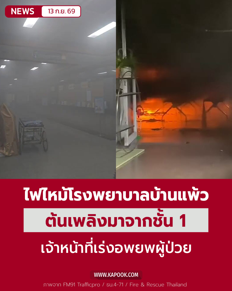 ไฟไหม้โรงพยาบาลบ้านแพ้ว