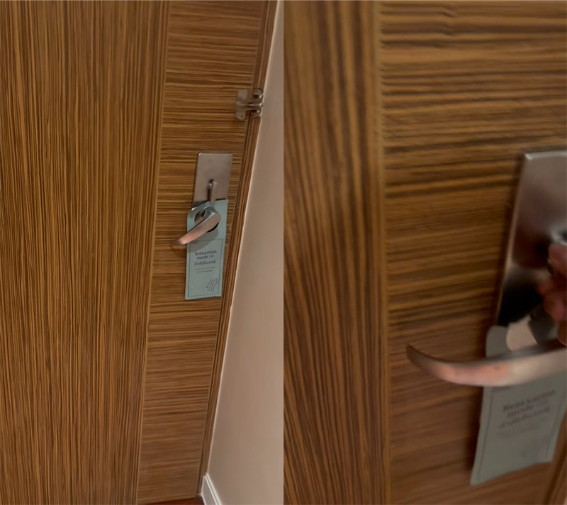 ดีเจถูกเปิดประตูโรงแรม