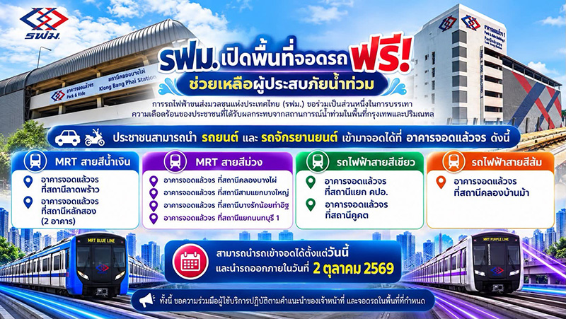 ที่จอดรถ น้ำท่วม