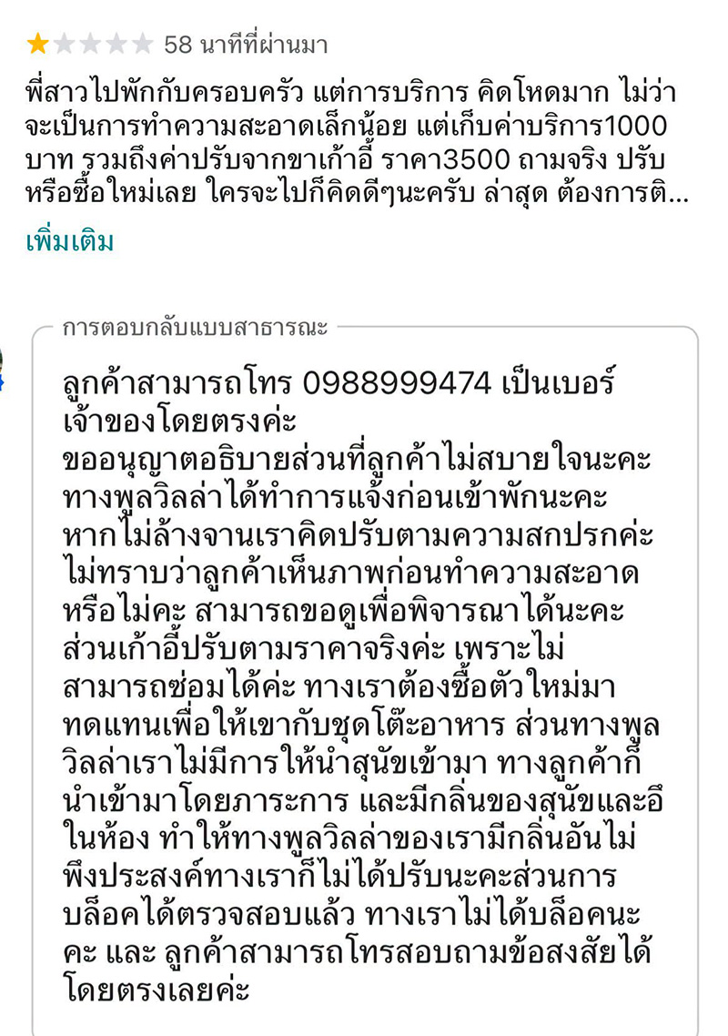 รีวิว 1 ดาว