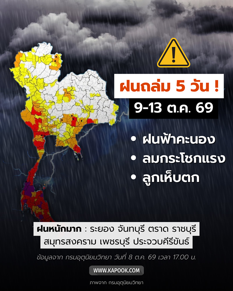 ฝนตก 5 วัน ฝนตก 5 วัน