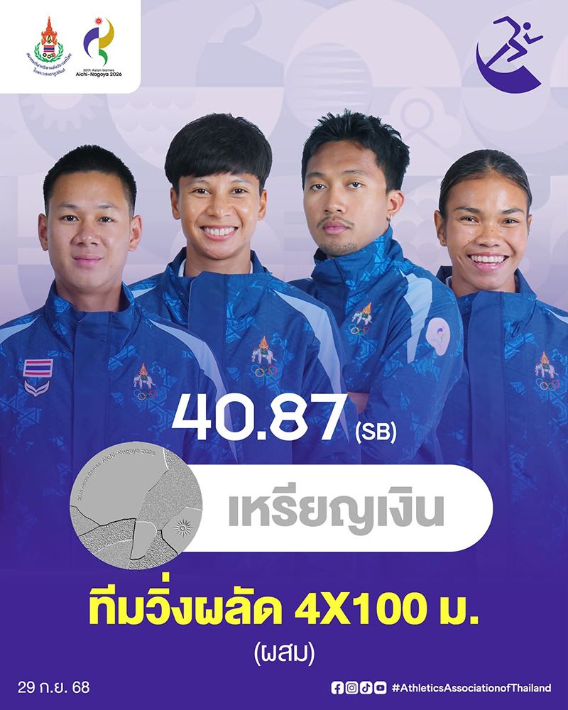 ผลงานไทย เอเชียนเกมส์ 2026