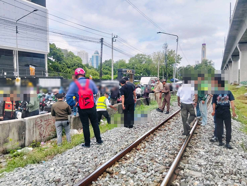 รถไฟชนคน เลียบทางรถไฟมักกะสัน