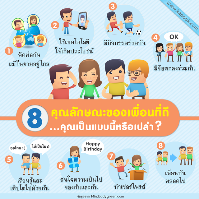 8 คุณลักษณะของเพื่อนที่ดี คุณเป็นแบบนี้หรือเปล่า