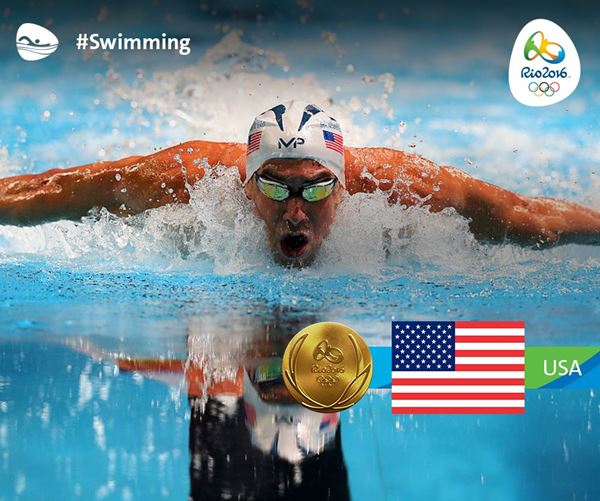 ไมเคิล เฟลป์ส คว้าเหรียญทองที่ 21 ในโอลิมปิก 2016