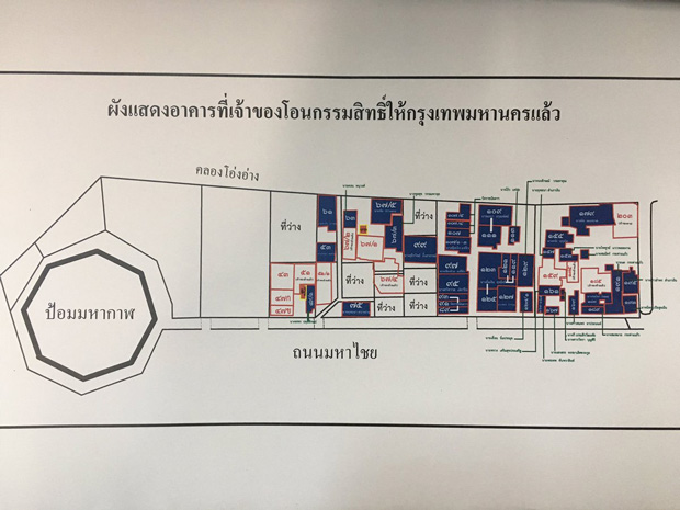 ผังอาคาร ชุมชนป้อมมหากาฬ