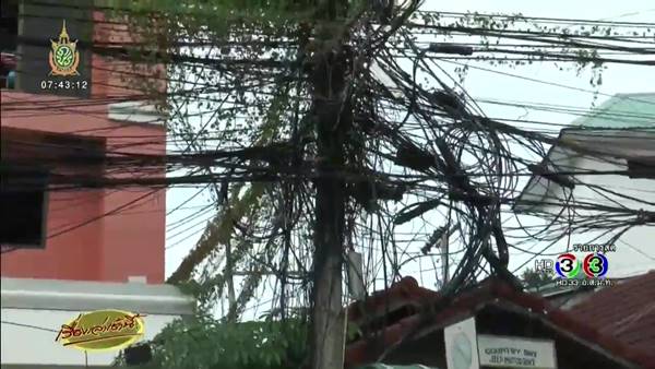 สายไฟระโยงระยางในไทย