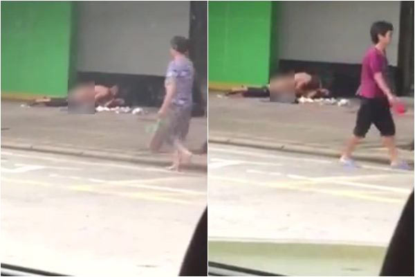 คู่รักมีเซ็กส์โจ่งครึ่มริมถนนกลางวันแสก ๆ คนเดินผ่านก็ไม่อาย 