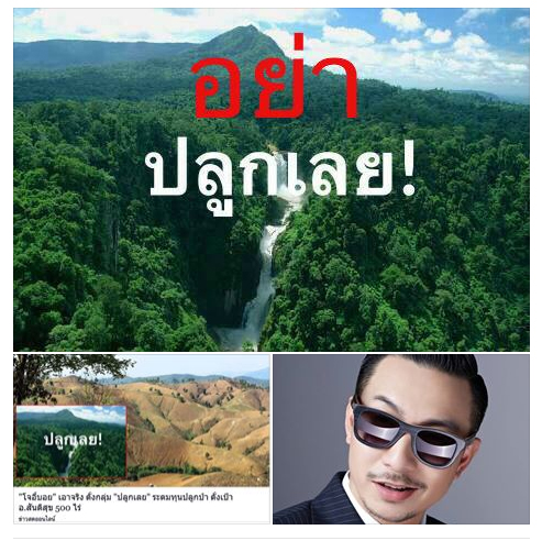 บก.ลายจุด บอกอย่าปลูกเลย หลัง โจอี้ บอย ชวนปลูกป่า