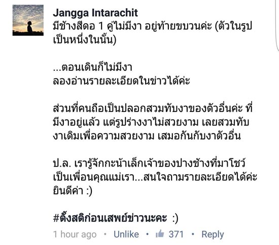 แจงภาพงาช้างปลอมในขบวนช้างมงคล 11 เชือก ยันเป็นเพียงปลอกสวม