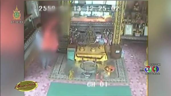 ขโมยสังขารหินหลวงพ่อแดง วัดท่าแห นครนายก