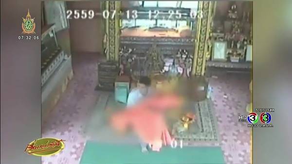 ขโมยสังขารหินหลวงพ่อแดง วัดท่าแห นครนายก