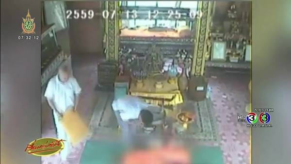 ขโมยสังขารหินหลวงพ่อแดง วัดท่าแห นครนายก