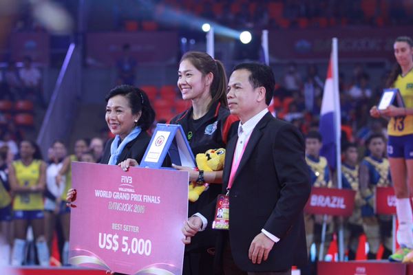 นุศรา ต้อมคำ คว้ามือเซตอันดับ 1 เวิลด์กรังด์ปรีซ์ 2016