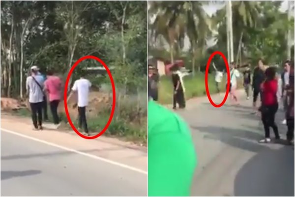 คลิปขบวนขันหมากยิงปืนฉลอง กระสุนโดนชาวบ้านดับ