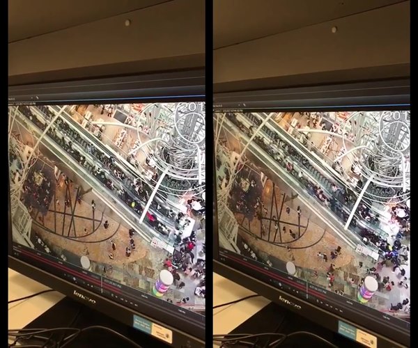 บันไดเลื่อนยาวสุดในฮ่องกง เลื่อนสวนทาง นักช้อปร่วงระนาว