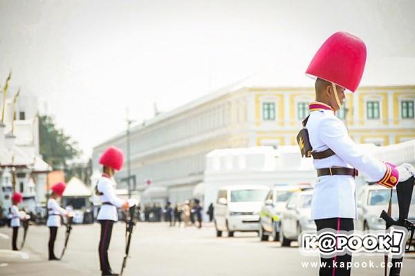 ไพร่ฟ้าประชาราษฎร์ชมริ้วขบวนที่ 4 อัญเชิญพระบรมอัฐิ ร.9