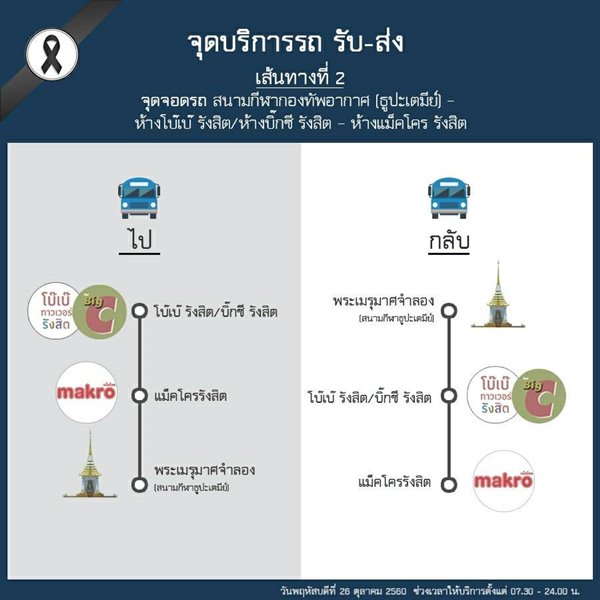 กองทัพอากาศ เชิญ ปชช. ร่วมวางดอกไม้จันทน์ บริการรถรับ-ส่งฟรี