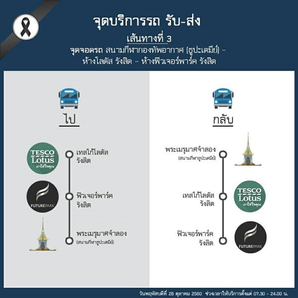 กองทัพอากาศ เชิญ ปชช. ร่วมวางดอกไม้จันทน์ บริการรถรับ-ส่งฟรี