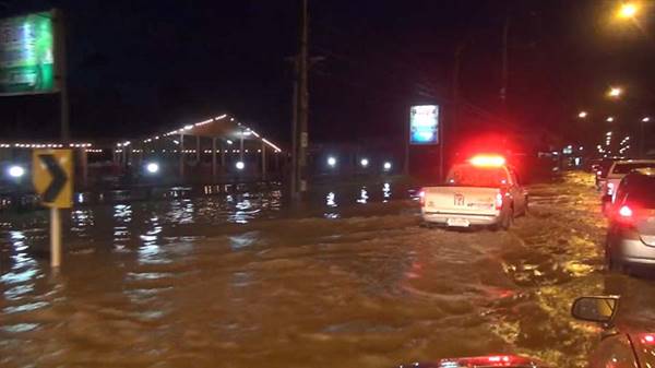 น้ำท่วมโรงพยาบาลบางสะพาน
