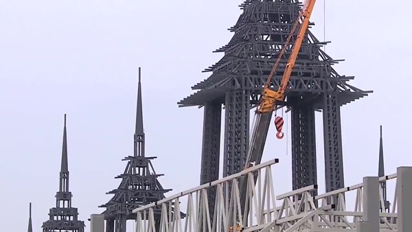 เปิดภาพล่าสุด การสร้างพระเมรุมาศ - เตรียมพันธุ์ไม้กว่า 2 แสนต้นประดับ