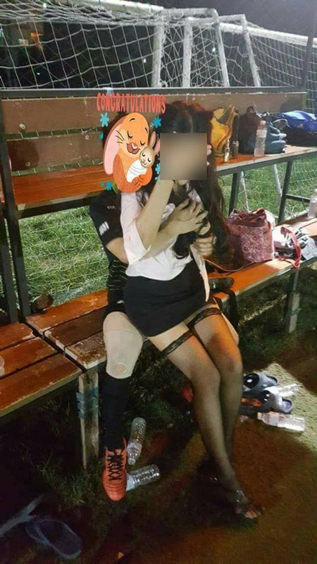 เจ้าของสนามฟุตบอลโต้ พริตตี้บริการสยิวทางลูกค้าจ้างมาเอง