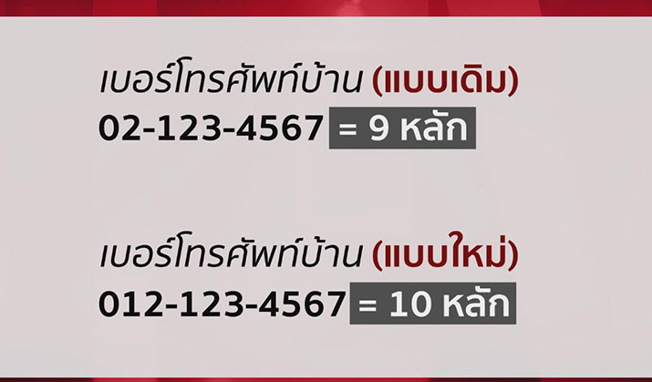 รัฐบาล จ่อชงเพิ่มเลขโทรศัพท์บ้านเป็น 10 หลัก