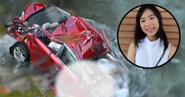 รถตกเหวที่สหรัฐ