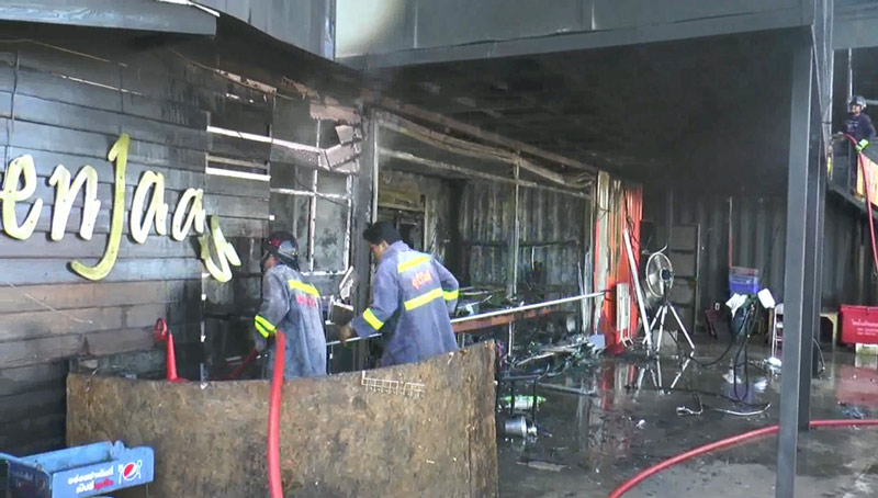 ไฟไหม้ร้านเนื้อย่าง บุรีรัมย์