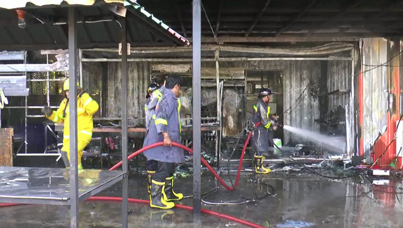 ไฟไหม้ร้านเนื้อย่าง บุรีรัมย์