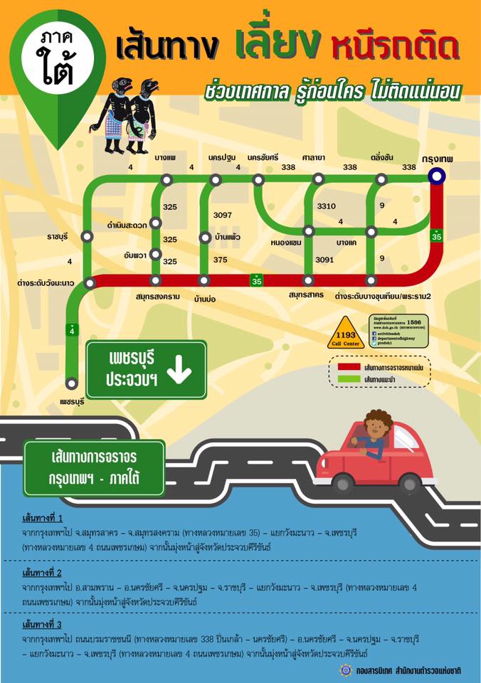 เส้นทางเลี่ยงรถติด