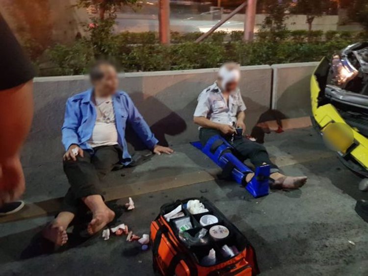 รถชน 8 คัน