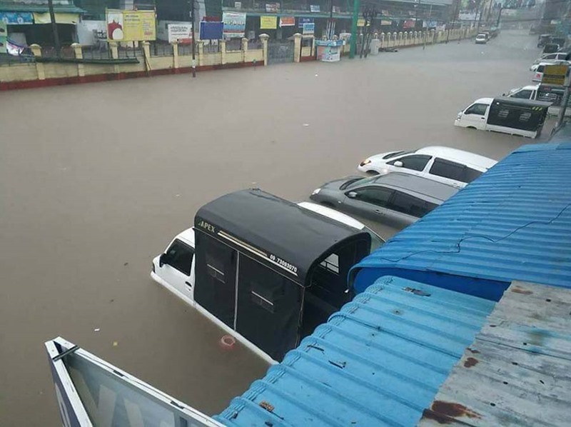 น้ำท่วม แผ่นดินไหวเมียนมา