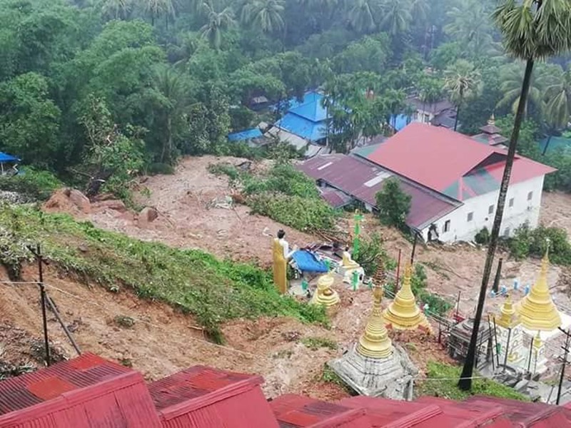 น้ำท่วม แผ่นดินไหวเมียนมา