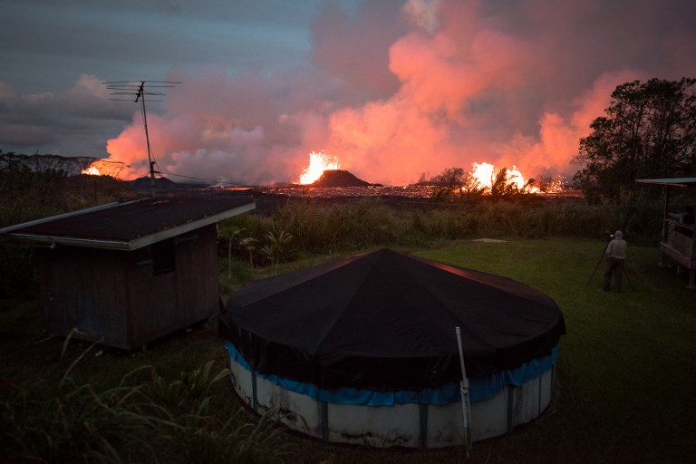 ภูเขาไฟระเบิดฮาวาย