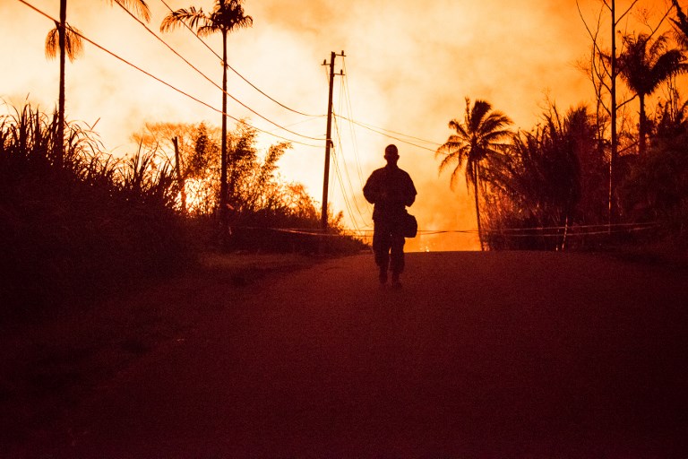 ภูเขาไฟระเบิดฮาวาย