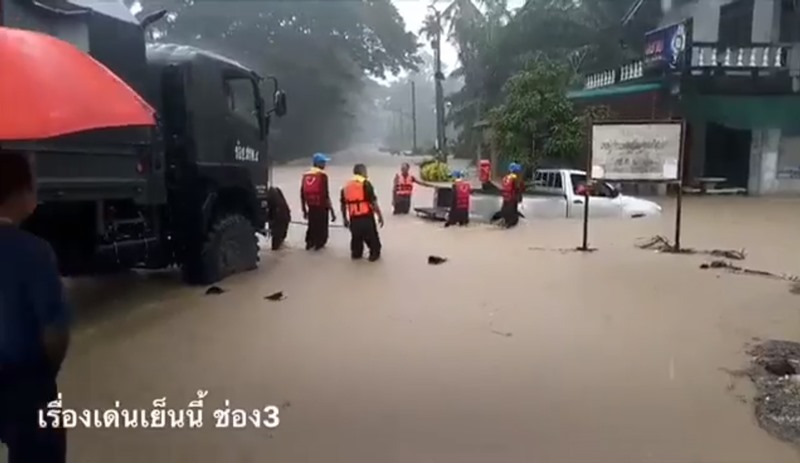 น้ำป่าทะลักท่วมเมืองคอน